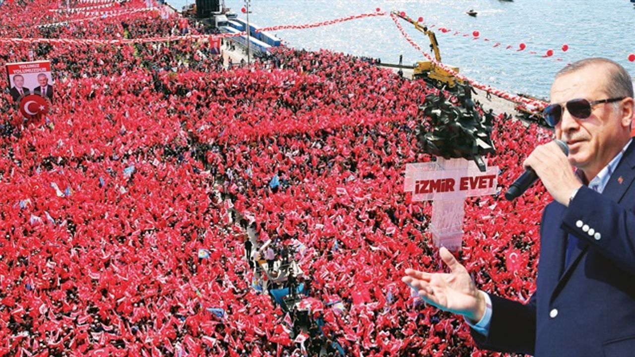 AK Parti'nin İzmir mitinginde mahşeri kalabalık