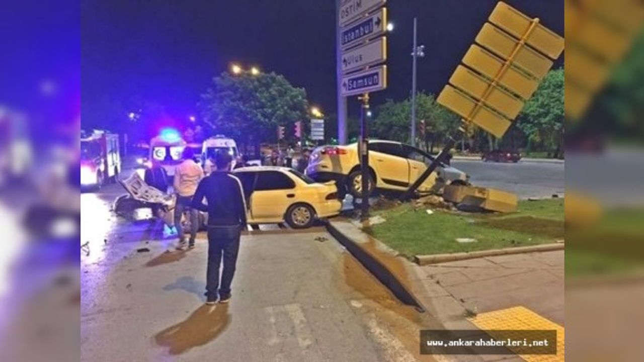 Keçiören'de trafik kazası: 4 yaralı