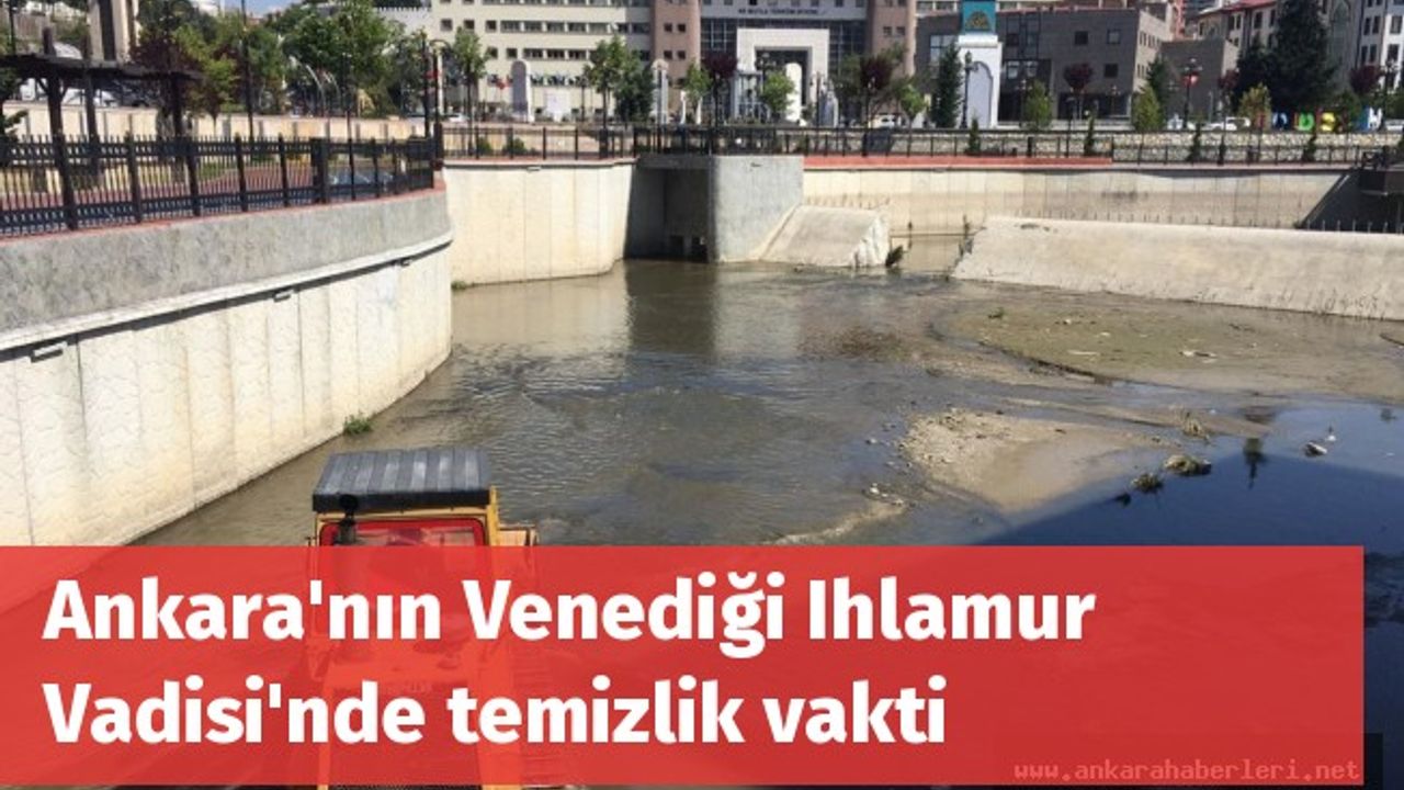 Ankara'nın Venediği Ihlamur Vadisi'nde temizlik vakti