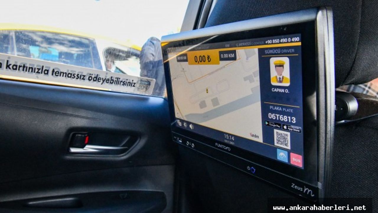 Ankara'da akıllı taksi dönemi başlıyor!