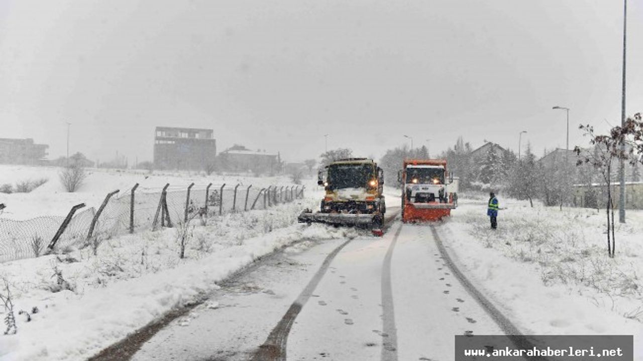 Ankara'da kar yağışlı havalar etkisini arttıracak