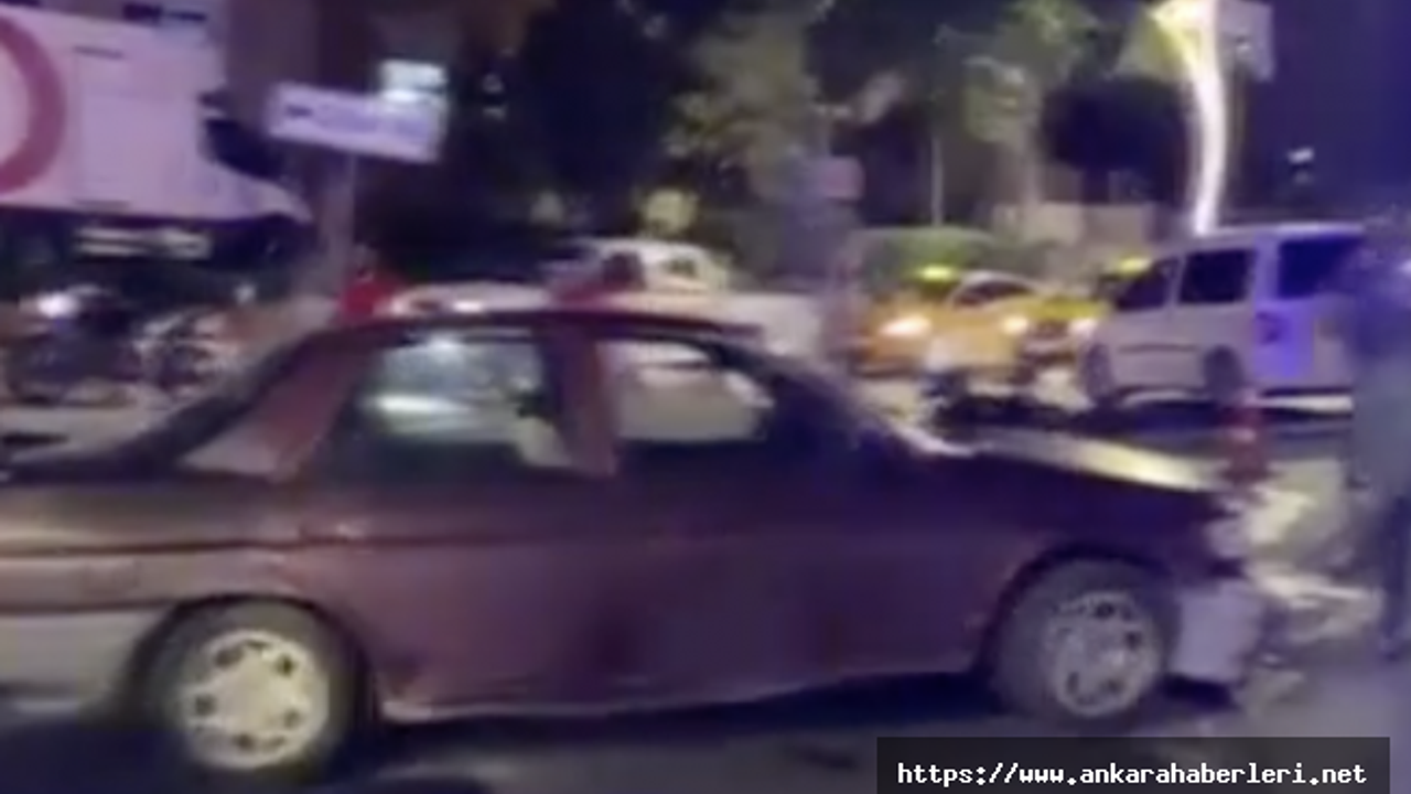 Ankara'da motor kazası: 2 yaralı