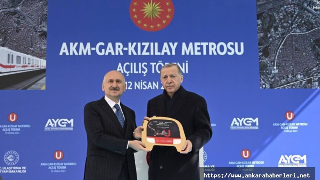 Ankaralılar AKM-Gar-Kızılay Metro Hattı'na kavuştu