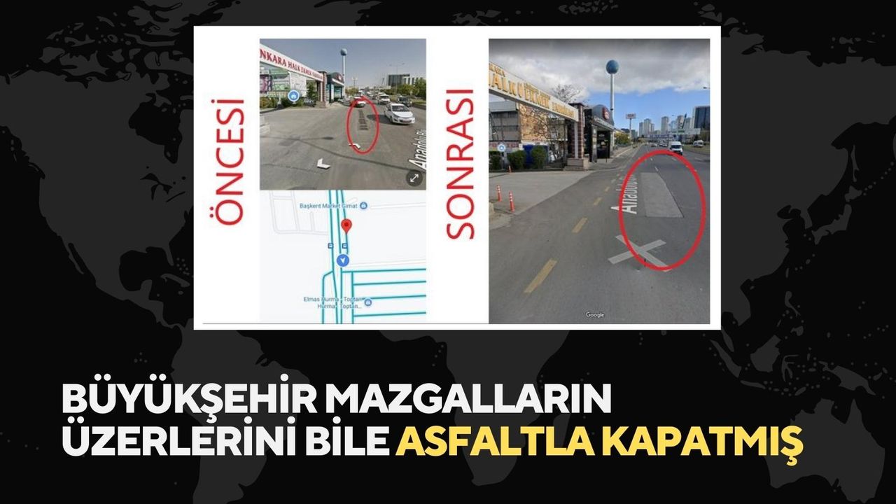 Ankara'da belediye mazgalların üzerlerini bile asfaltla kapatmış