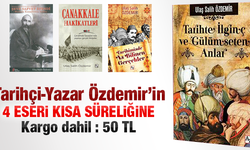 Yazarımız Özdemir'in 4 eseri kısa süreliğine 50 TL