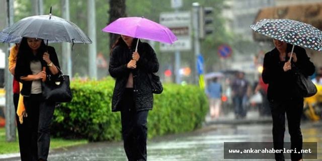 Ankara'da önümüzdeki 5 gün boyunca yağış var!