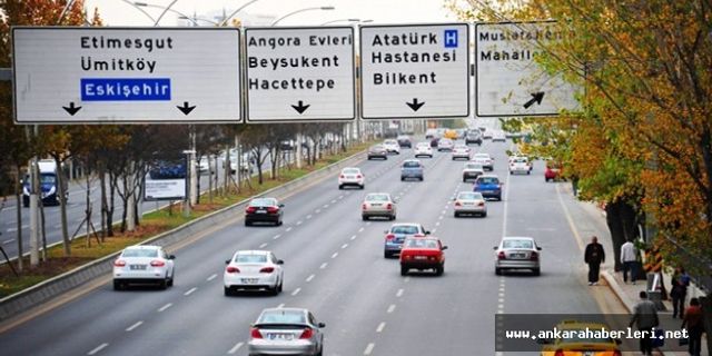 Ankara'da bugün bazı yollar trafiğe kapalı