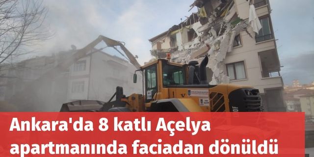 Ankara'da 8 katlı Açelya apartmanında faciadan dönüldü