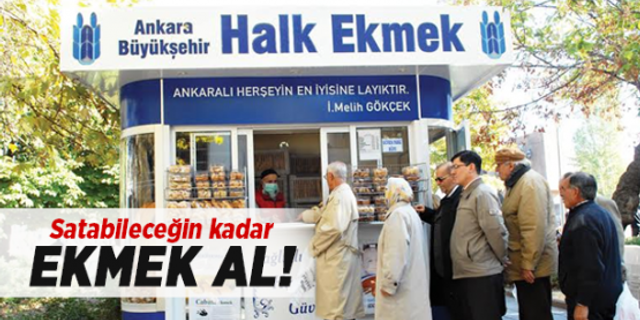Ankara Halk Ekmek'ten israf çağrısı
