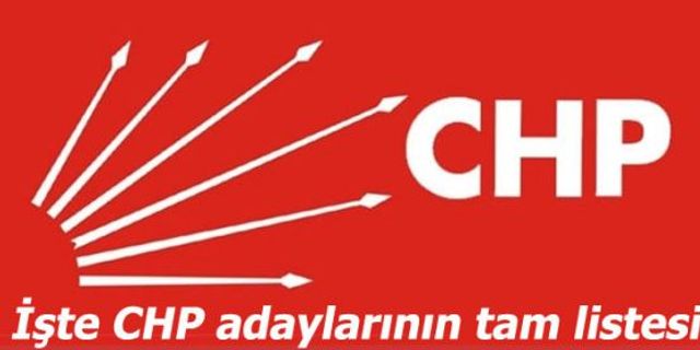 CHP Ankara Milletvekili Aday Listesi
