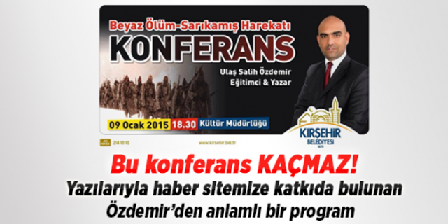 Ulaş Salih Özdemir'den Sarıkamış konferansı