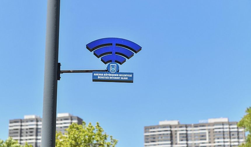 Ankara'da 65 noktada ücretsiz internet dönemi