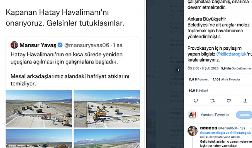 Mansur Yavaş ve Kılıçdaroğlu'nu Bakan Bakan Karaismailoğlu yalanladı