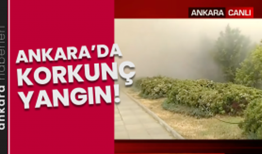 Ankara'da korkunç yangın!